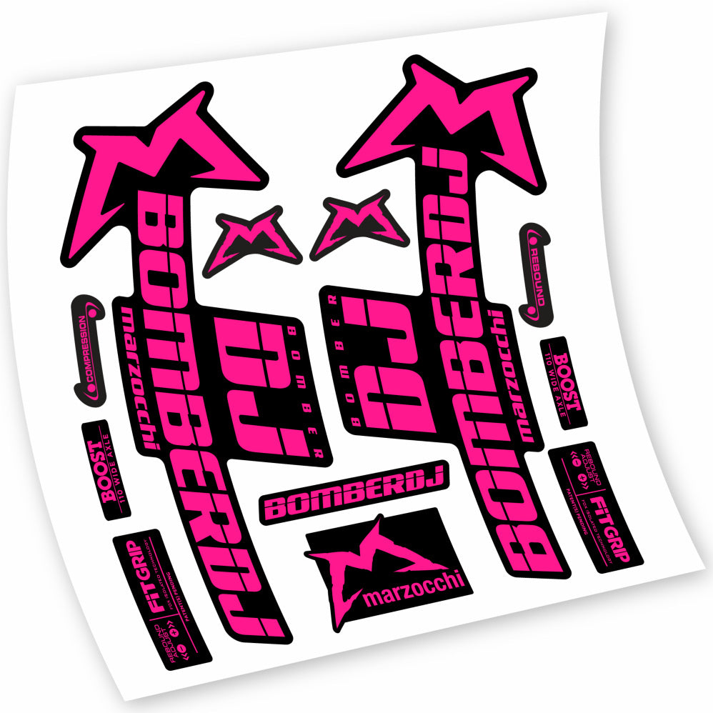 Stickers Marzocchi Bomber DJ 2021 compatibles Autocollants fourche VTT 29"