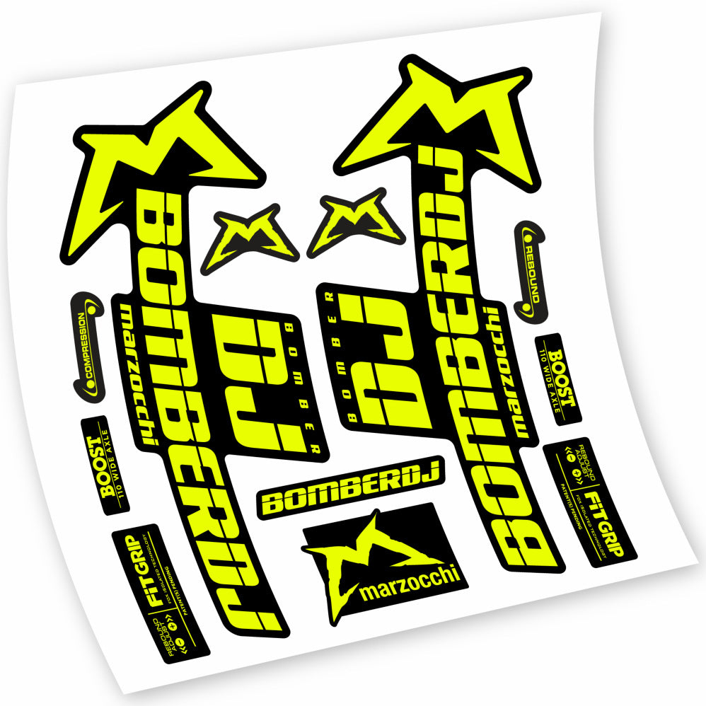Stickers Marzocchi Bomber DJ 2021 compatibles Autocollants fourche VTT 29"