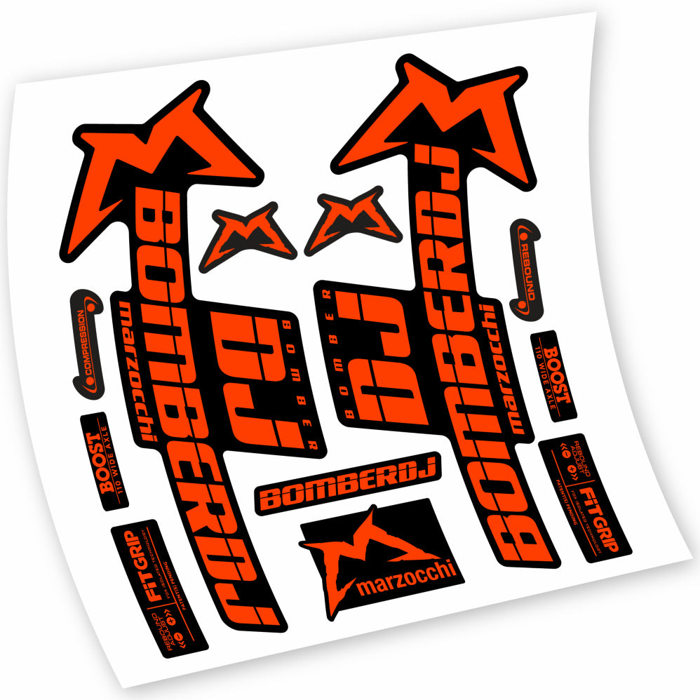 Stickers Marzocchi Bomber DJ 2021 compatibles Autocollants fourche VTT 29"