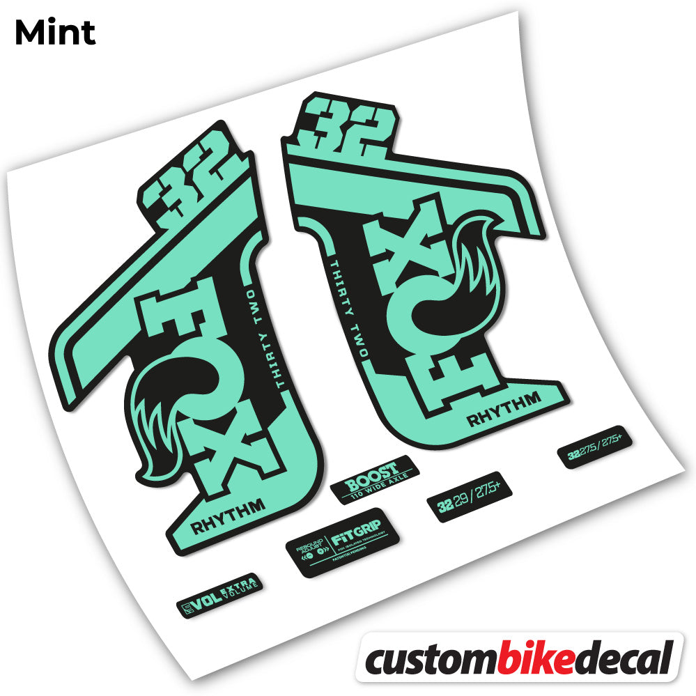 Mint decal for Fox Rhythm fork – bike sticker vinyl
