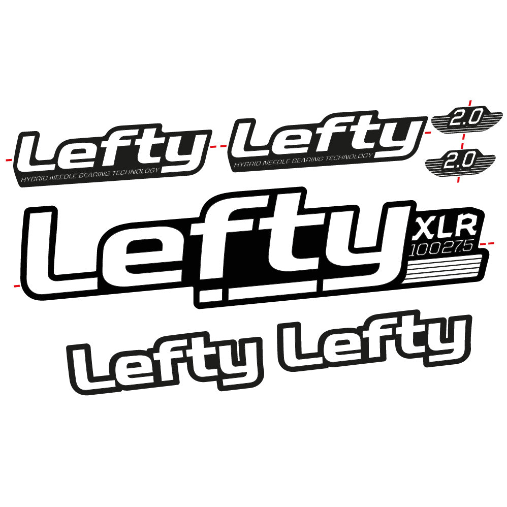 Stickers Lefty XLR 2020 compatibles Autocollants fourche