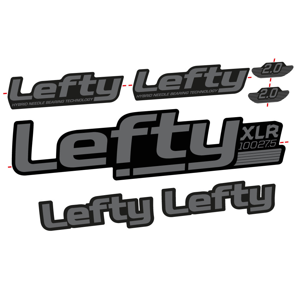Stickers Lefty XLR 2020 compatibles Autocollants fourche
