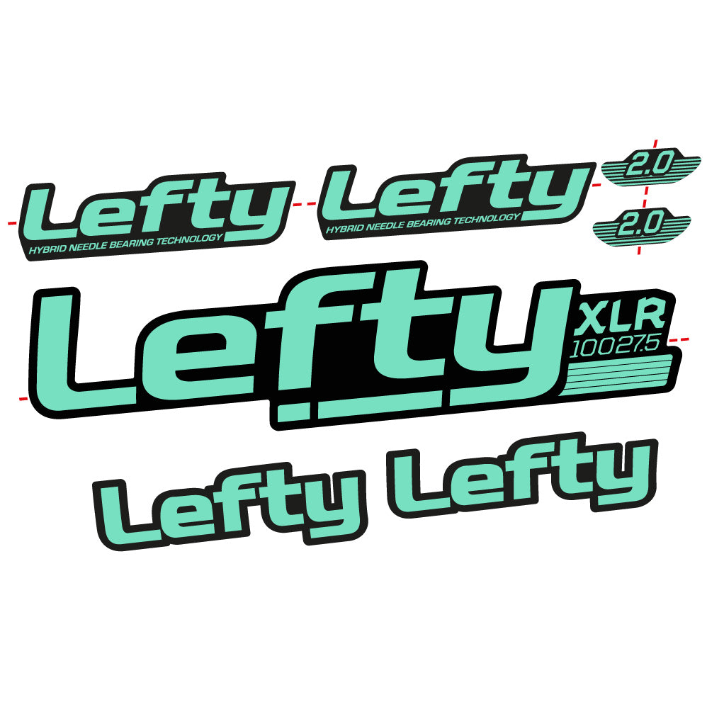 Stickers Lefty XLR 2020 compatibles Autocollants fourche