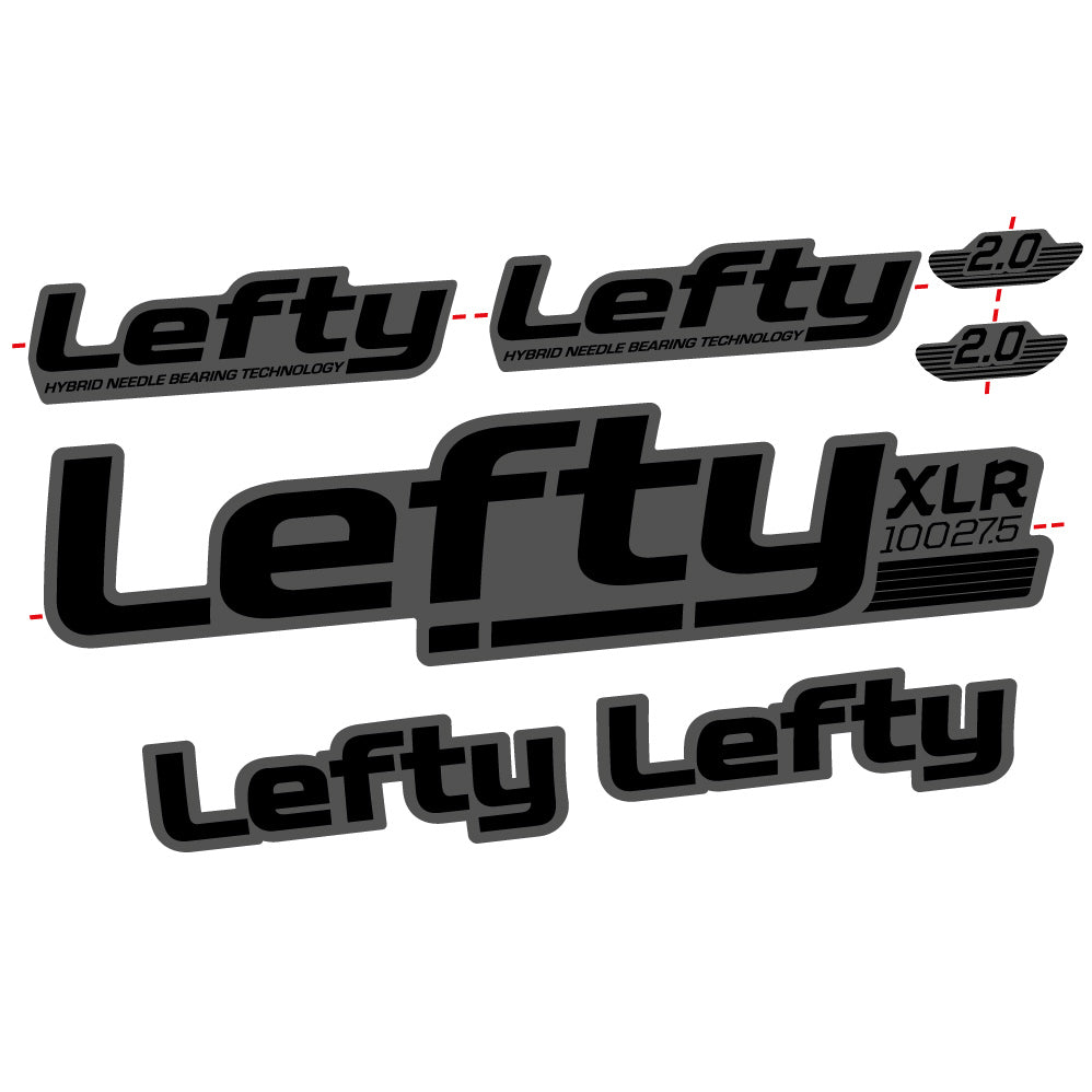 Stickers Lefty XLR 2020 compatibles Autocollants fourche
