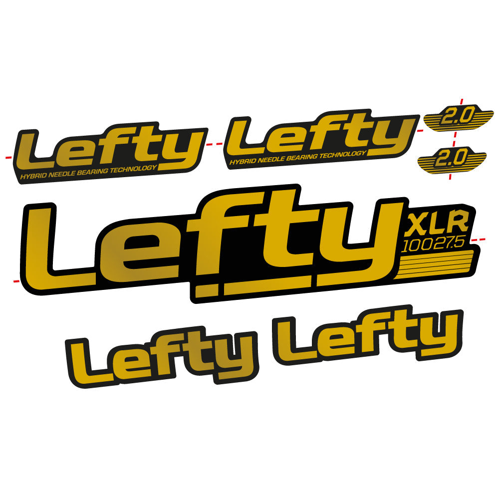 Stickers Lefty XLR 2020 compatibles Autocollants fourche