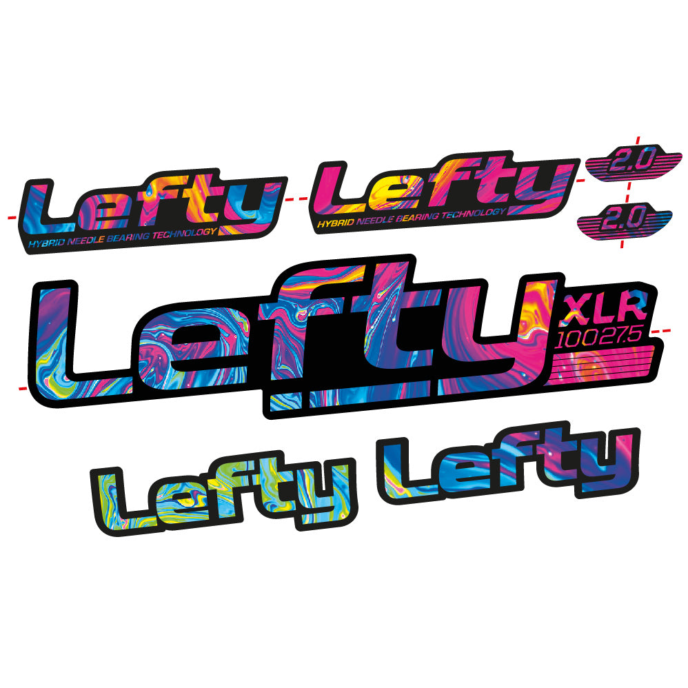 Stickers Lefty XLR 2020 compatibles Autocollants fourche