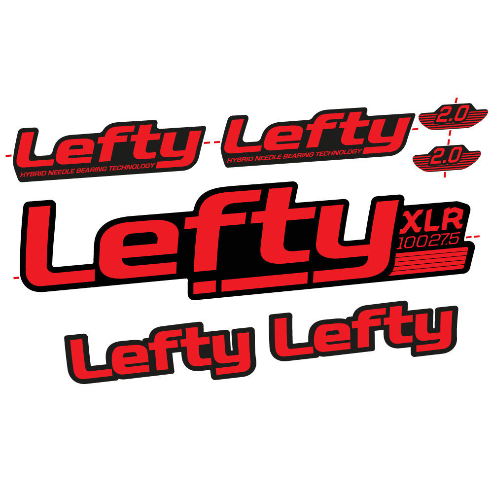 Stickers Lefty XLR 2020 compatibles Autocollants fourche