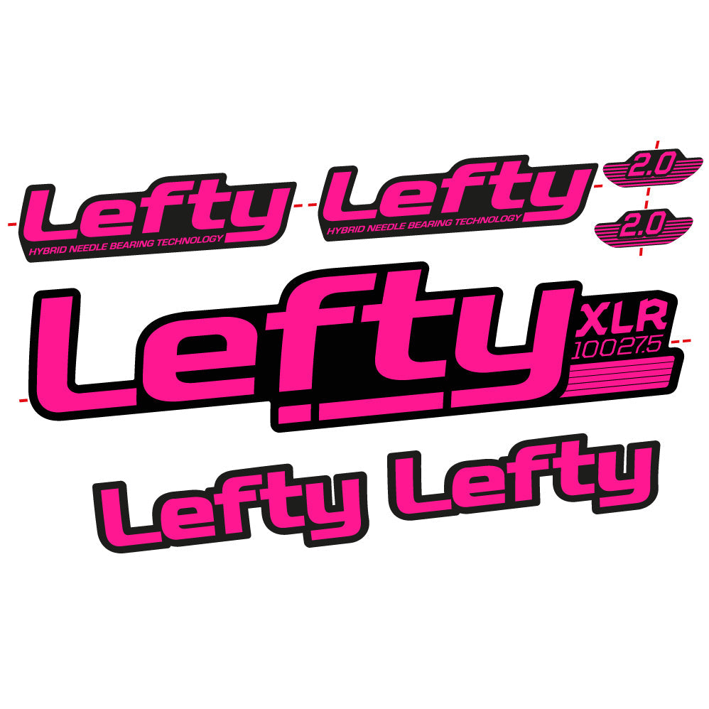 Stickers Lefty XLR 2020 compatibles Autocollants fourche