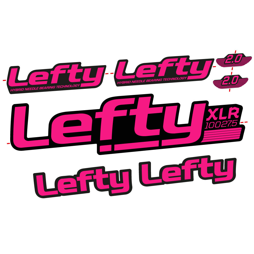 Stickers Lefty XLR 2020 compatibles Autocollants fourche