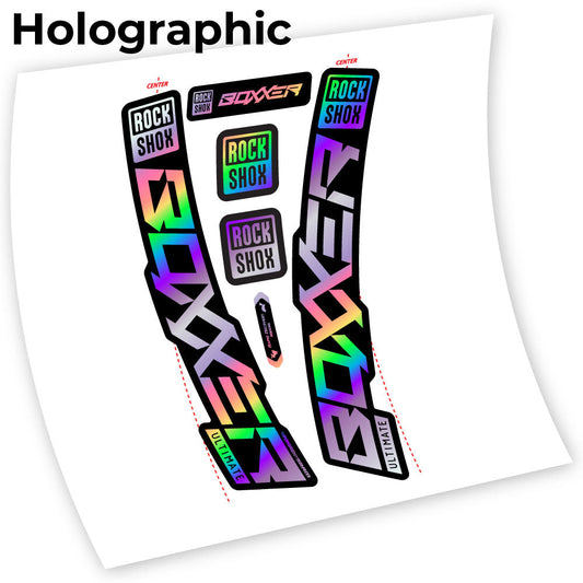 Stickers Rock Shox Boxxer Ultimate 2020 compatibles Autocollants fourche VTT 27.5"