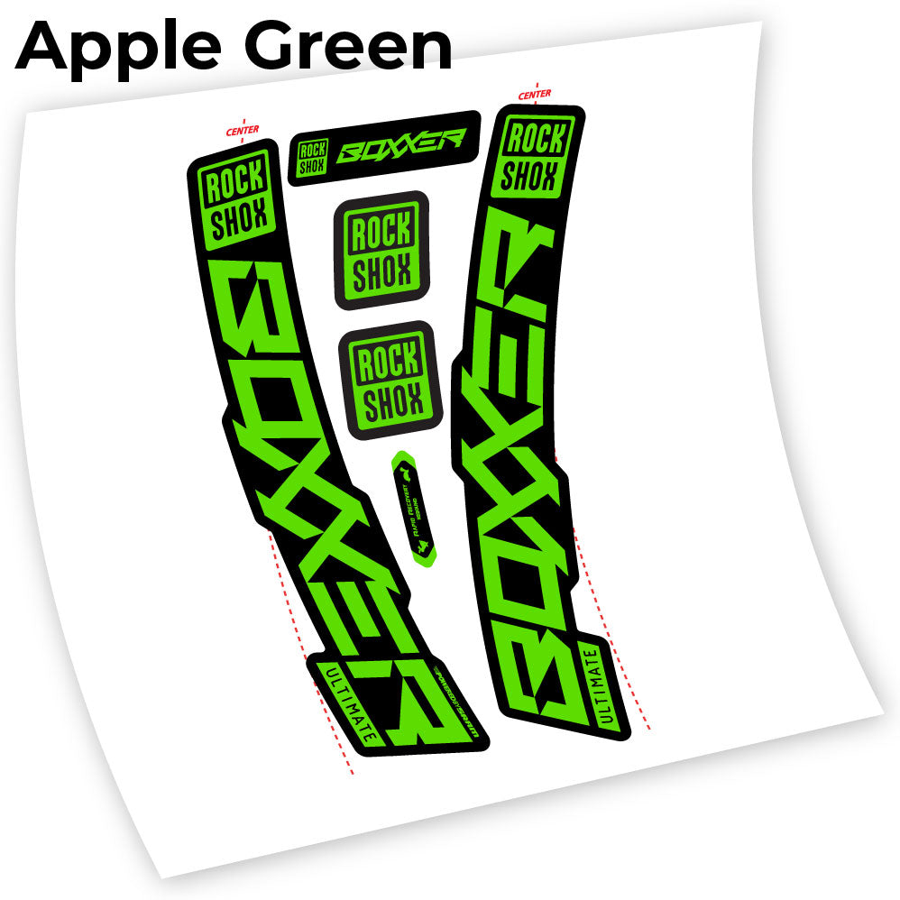 Stickers Rock Shox Boxxer Ultimate 2020 compatibles Autocollants fourche VTT 27.5"