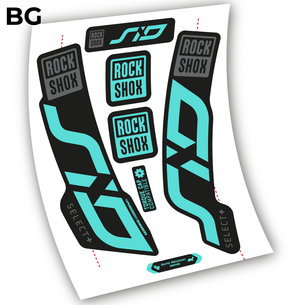 Stickers Sid Select Plus 2020 compatibles Autocollants fourche VTT