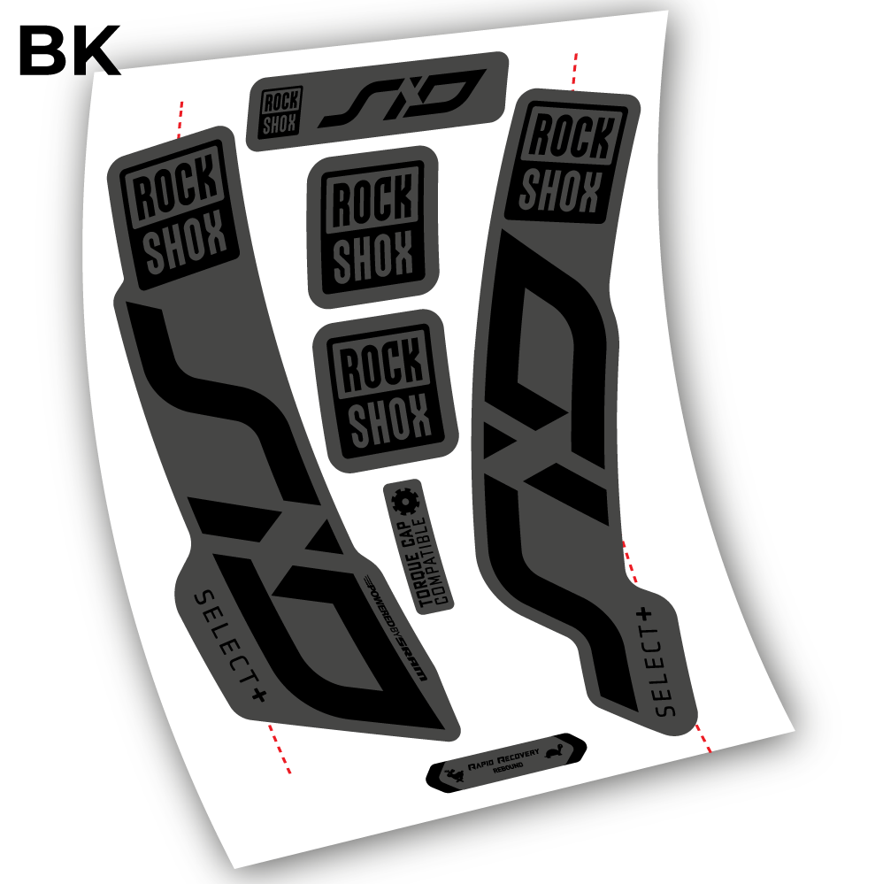 Stickers Sid Select Plus 2020 compatibles Autocollants fourche VTT
