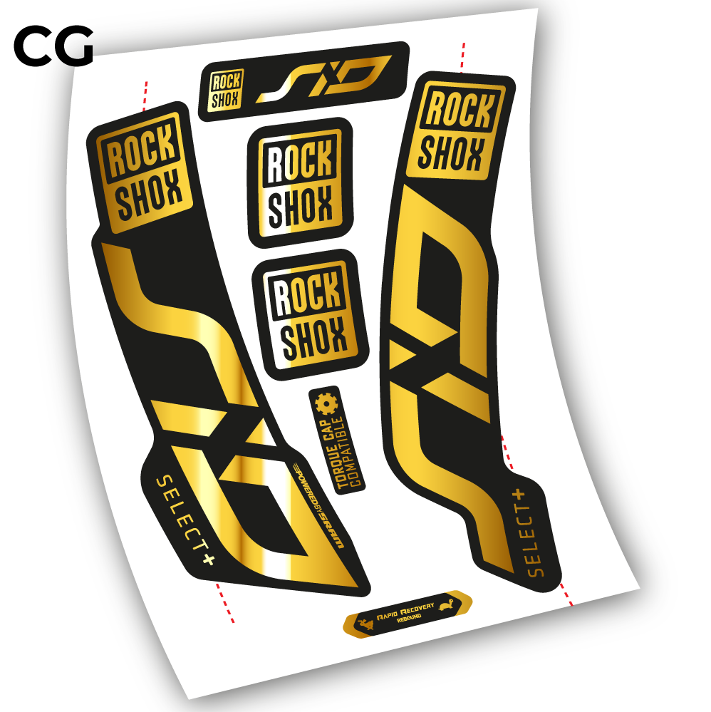 Stickers Sid Select Plus 2020 compatibles Autocollants fourche VTT