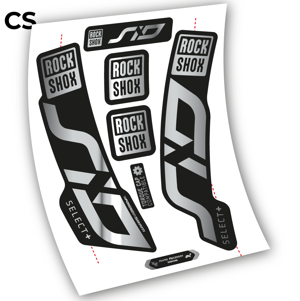 Stickers Sid Select Plus 2020 compatibles Autocollants fourche VTT