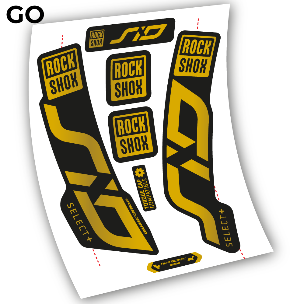 Stickers Sid Select Plus 2020 compatibles Autocollants fourche VTT