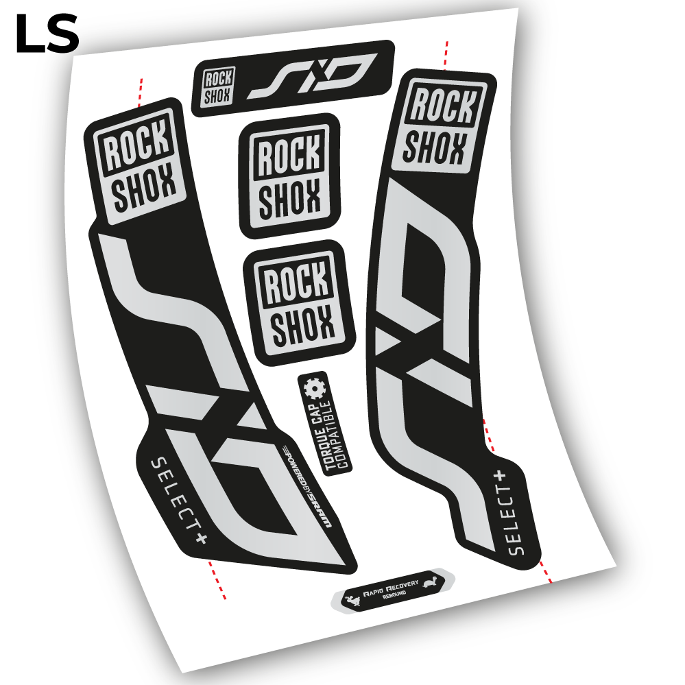 Stickers Sid Select Plus 2020 compatibles Autocollants fourche VTT