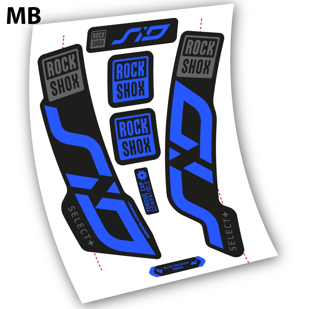 Stickers Sid Select Plus 2020 compatibles Autocollants fourche VTT