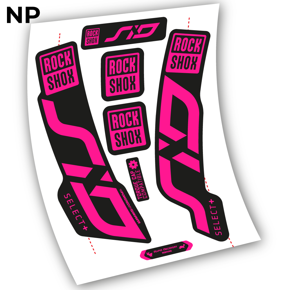 Stickers Sid Select Plus 2020 compatibles Autocollants fourche VTT