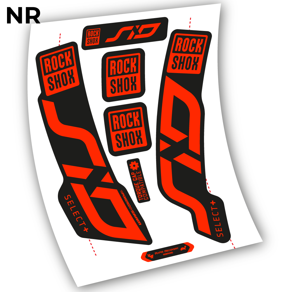 Stickers Sid Select Plus 2020 compatibles Autocollants fourche VTT