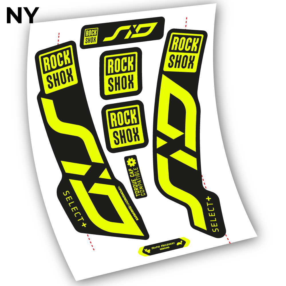 Stickers Sid Select Plus 2020 compatibles Autocollants fourche VTT