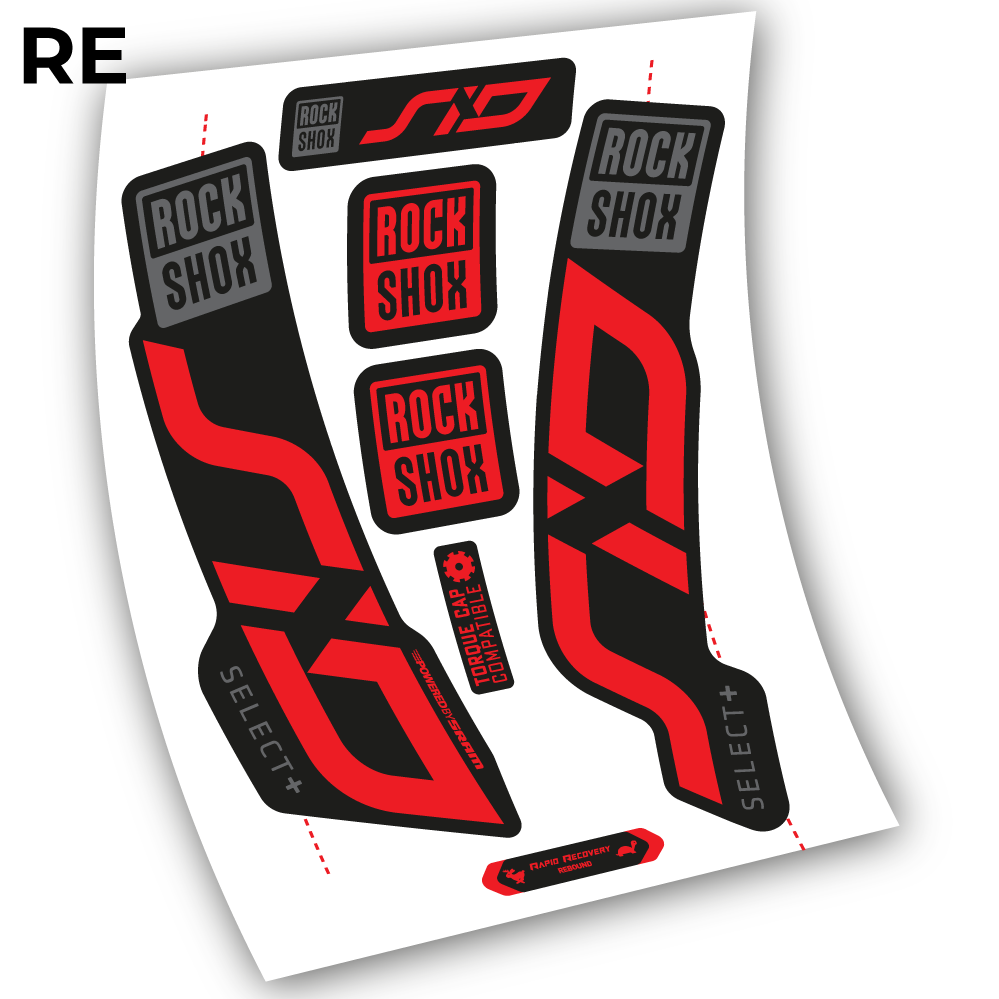 Stickers Sid Select Plus 2020 compatibles Autocollants fourche VTT