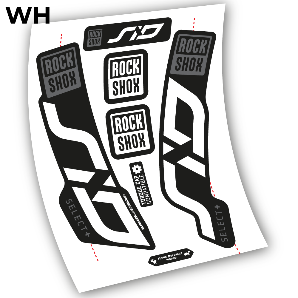 Stickers Sid Select Plus 2020 compatibles Autocollants fourche VTT