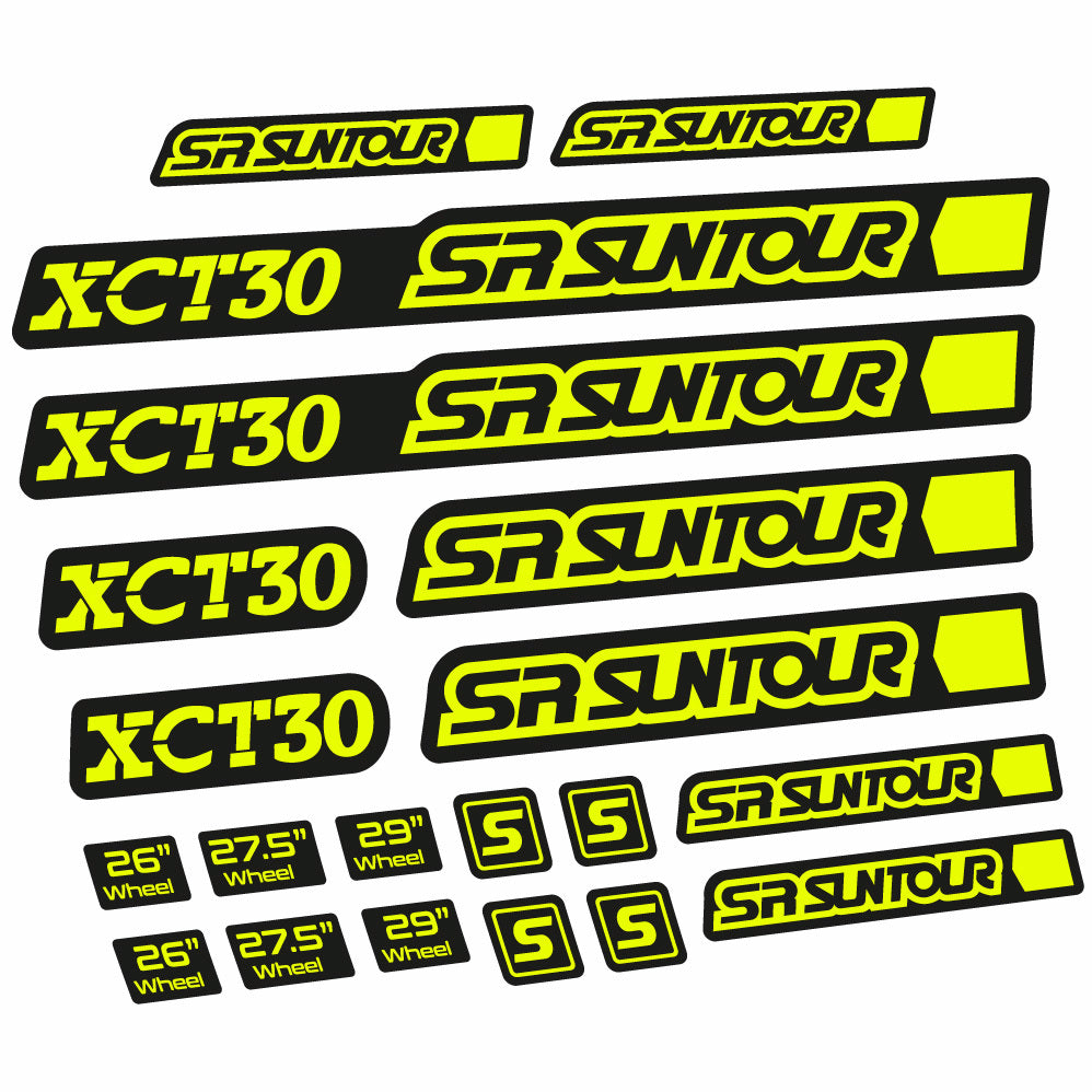 Stickers Sr Suntour XCT 30 compatibles Autocollants fourche 27.5"
