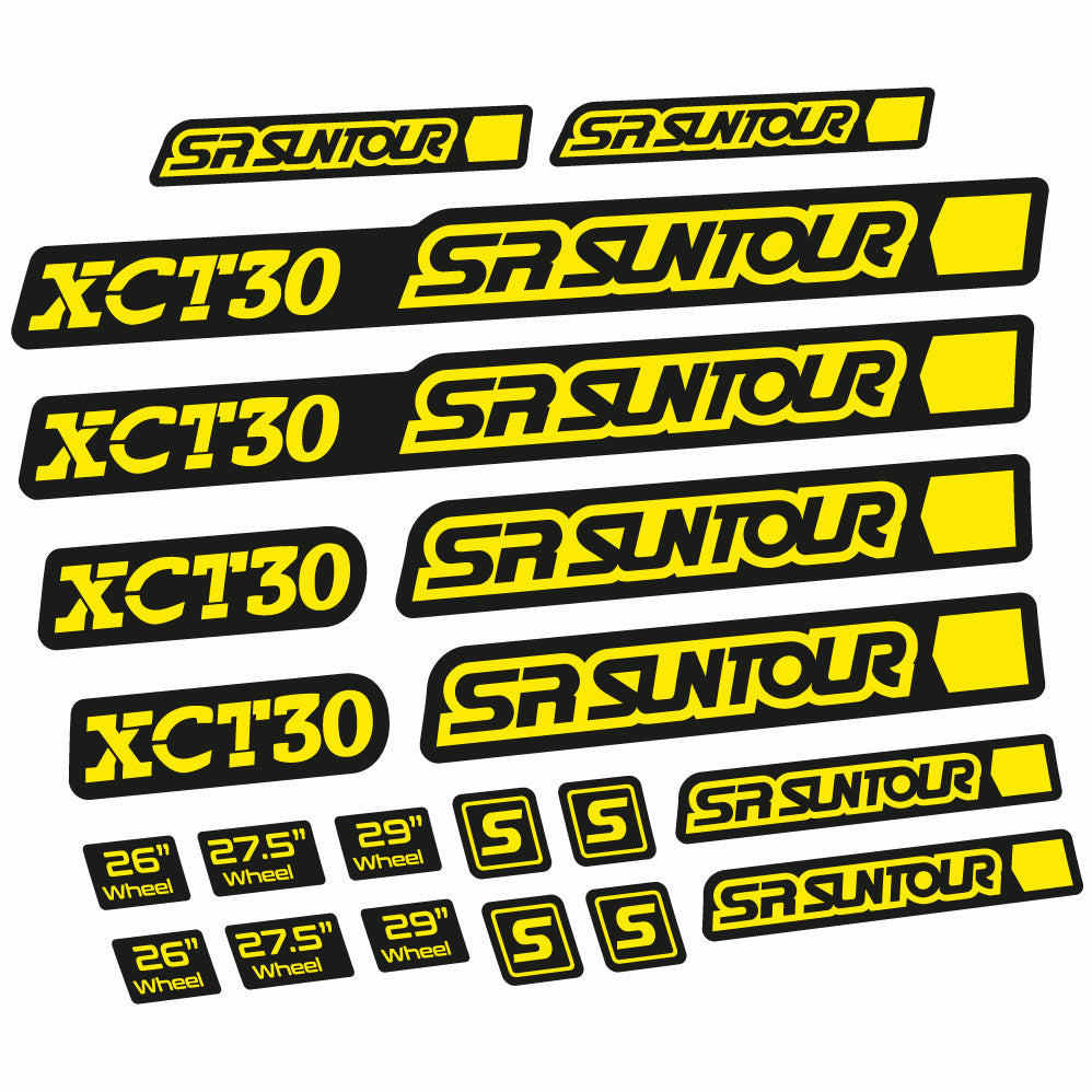 Stickers Sr Suntour XCT 30 compatibles Autocollants fourche 27.5"