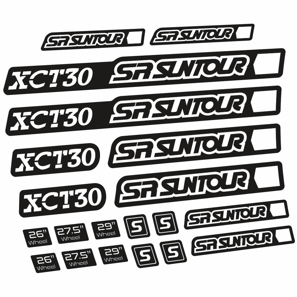 Stickers Sr Suntour XCT 30 compatibles Autocollants fourche 27.5"