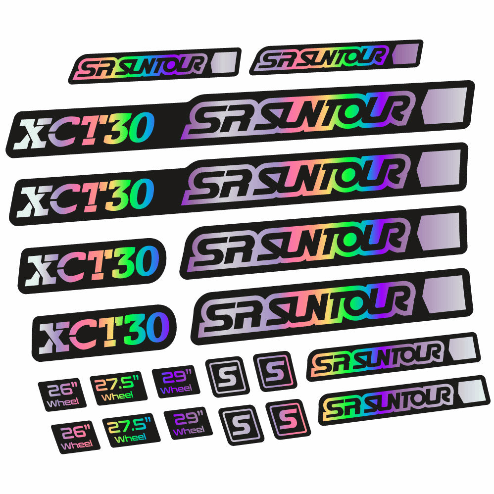 Stickers Sr Suntour XCT 30 compatibles Autocollants fourche 27.5"
