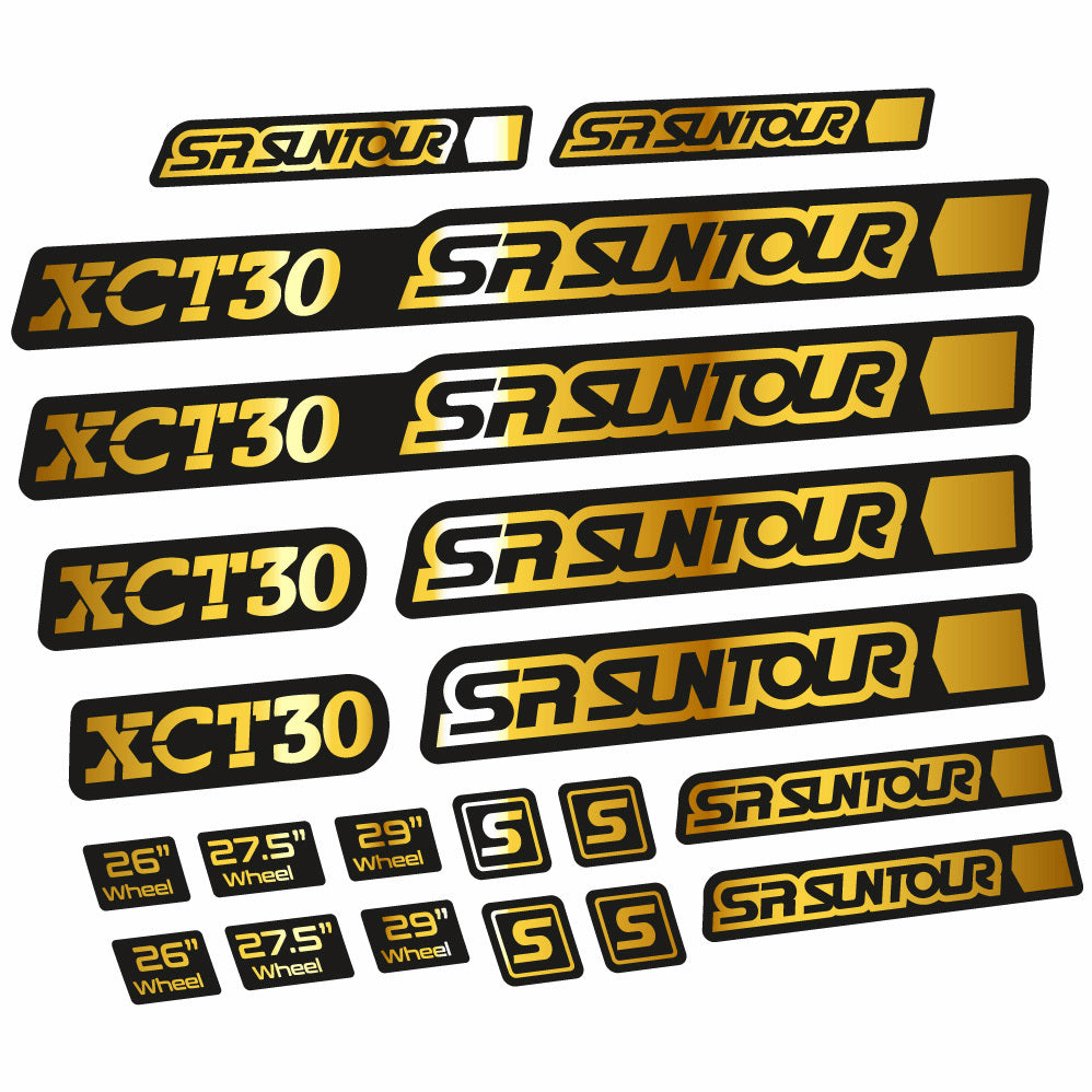 Stickers Sr Suntour XCT 30 compatibles Autocollants fourche 27.5"