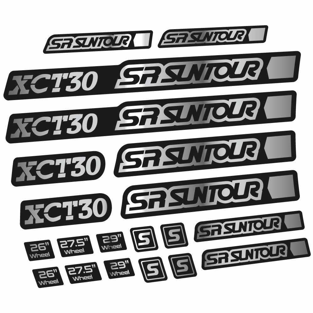 Stickers Sr Suntour XCT 30 compatibles Autocollants fourche 27.5"
