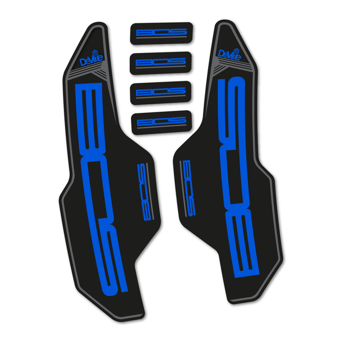 Sea Blue decal for Bos Deville 2017 fork – bike sticker vinyl