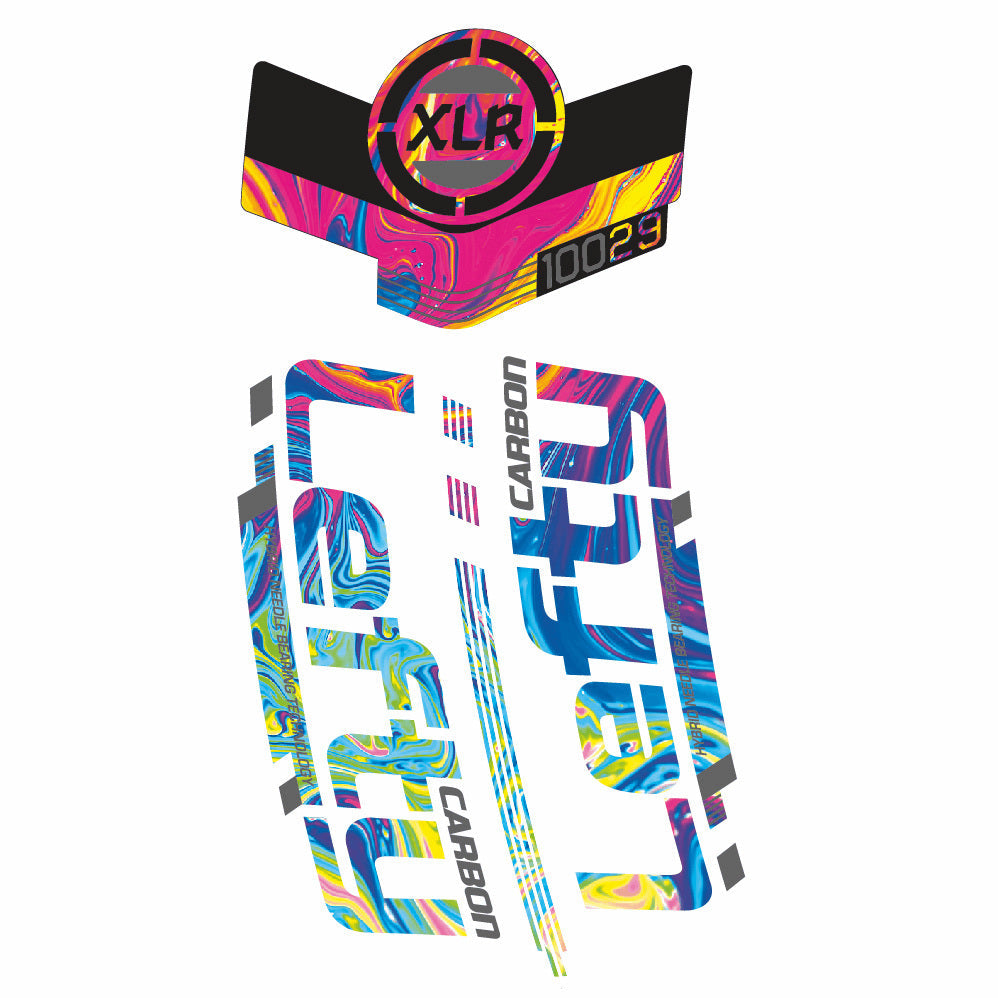 Stickers Scalpel 29 Team Lefty XLR 100 2015 compatibles Autocollants fourche 29"