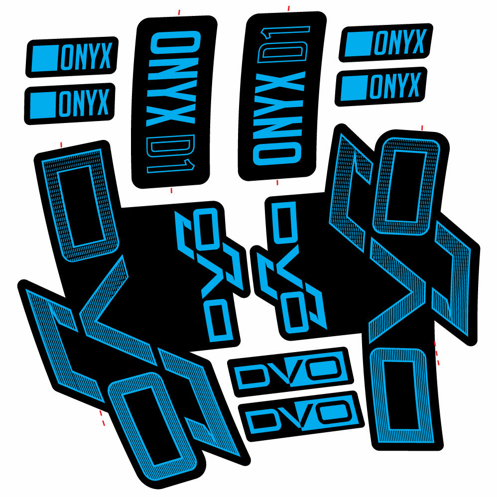 Stickers DVO Onyx D1 compatibles Autocollants fourche 29"