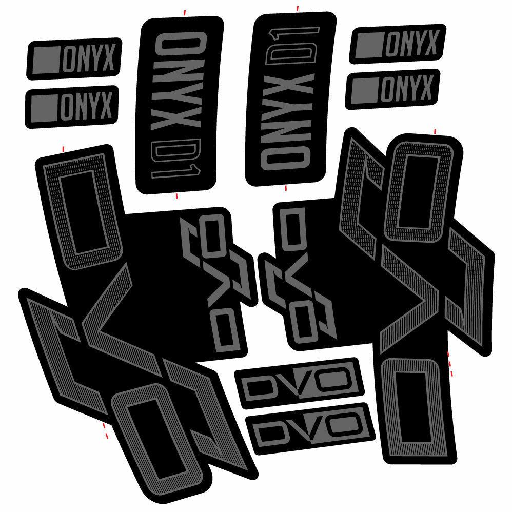Stickers DVO Onyx D1 compatibles Autocollants fourche 29"