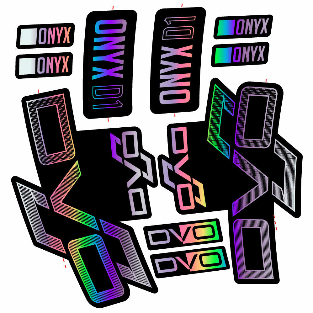 Stickers DVO Onyx D1 compatibles Autocollants fourche 29"