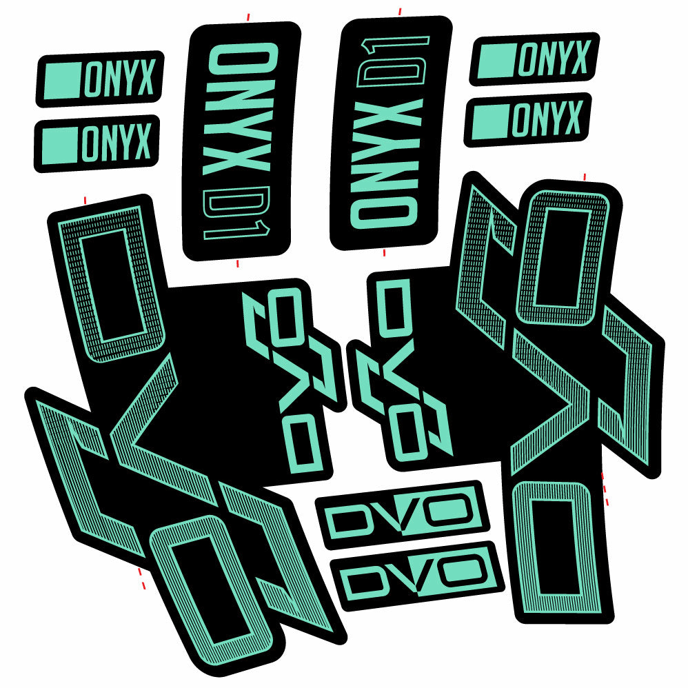 Stickers DVO Onyx D1 compatibles Autocollants fourche 29"