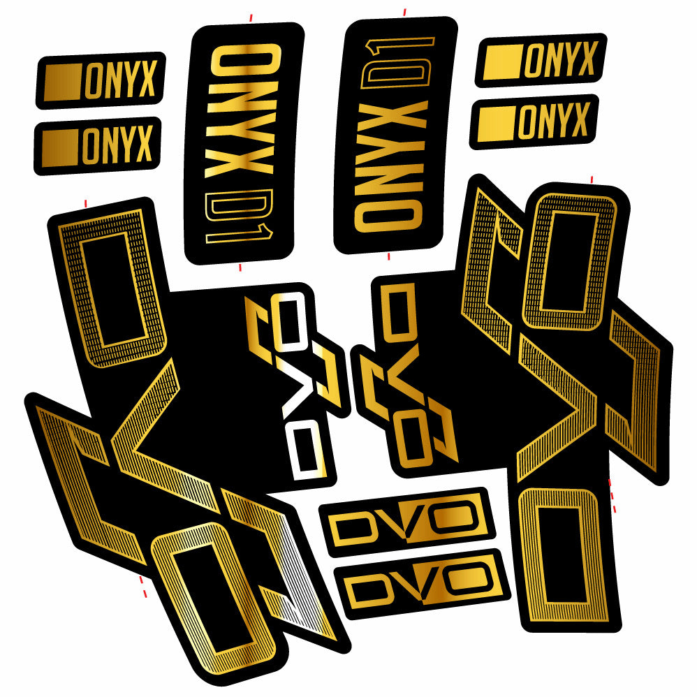 Stickers DVO Onyx D1 compatibles Autocollants fourche 29"