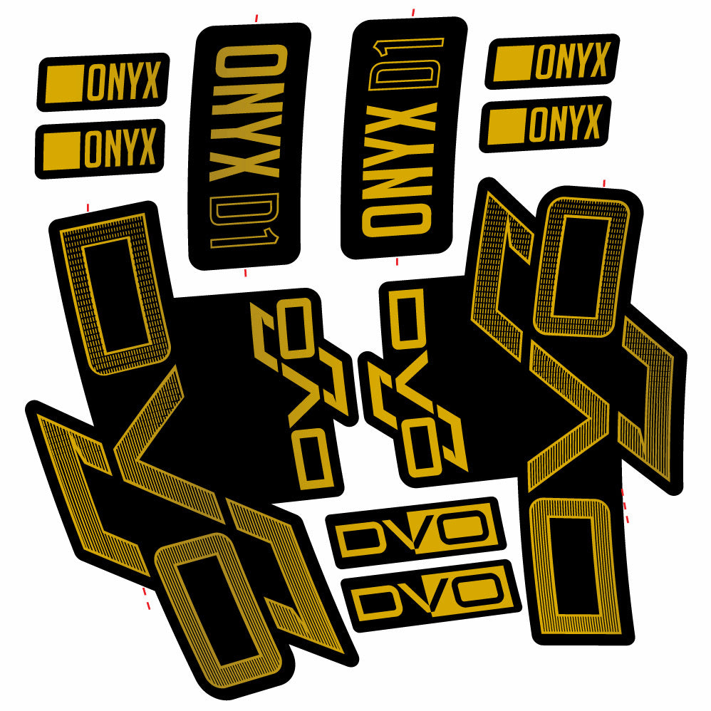 Stickers DVO Onyx D1 compatibles Autocollants fourche 29"