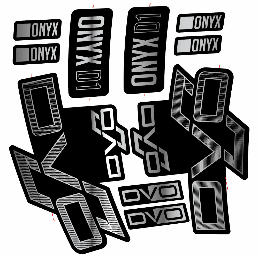 Stickers DVO Onyx D1 compatibles Autocollants fourche 29"