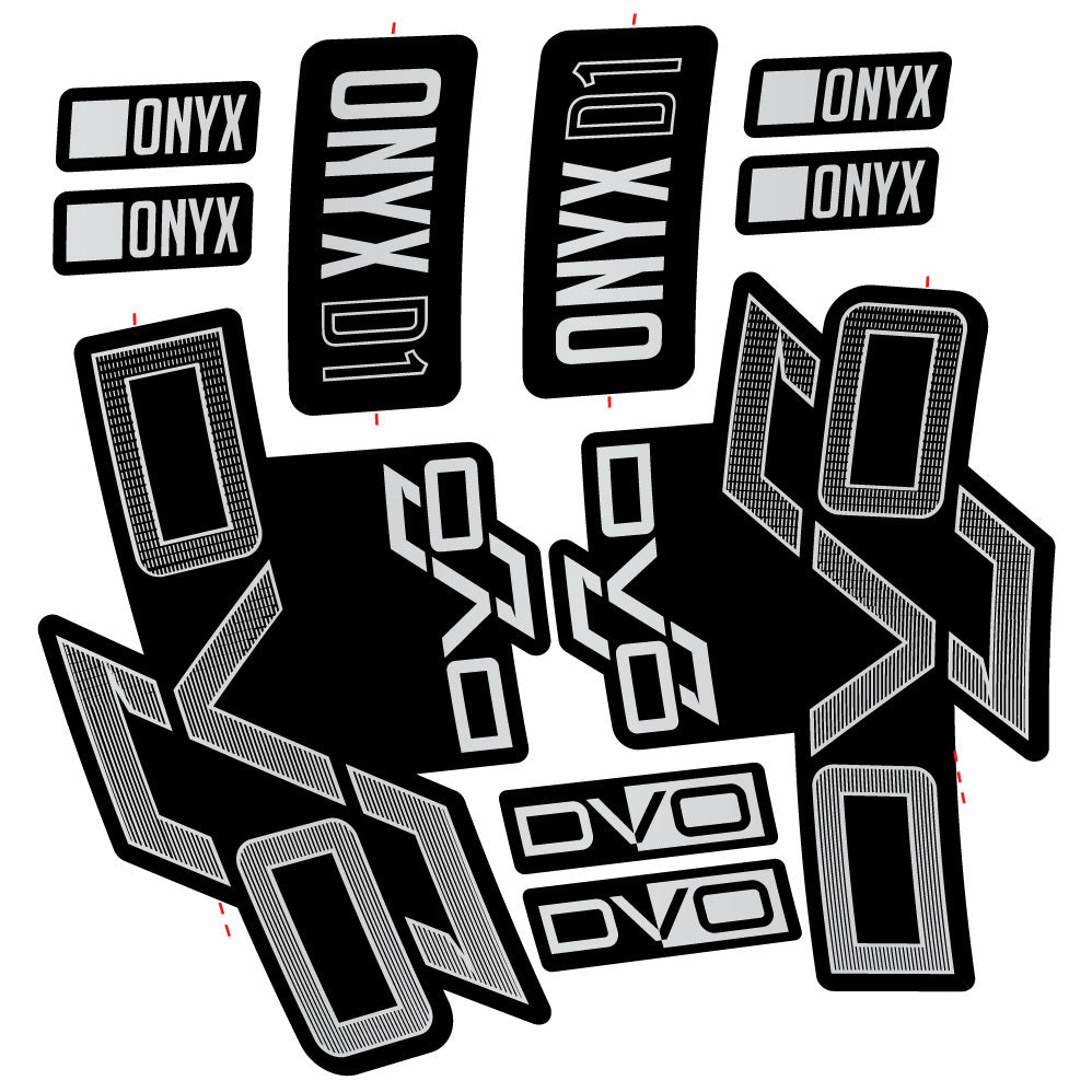 Stickers DVO Onyx D1 compatibles Autocollants fourche 29"