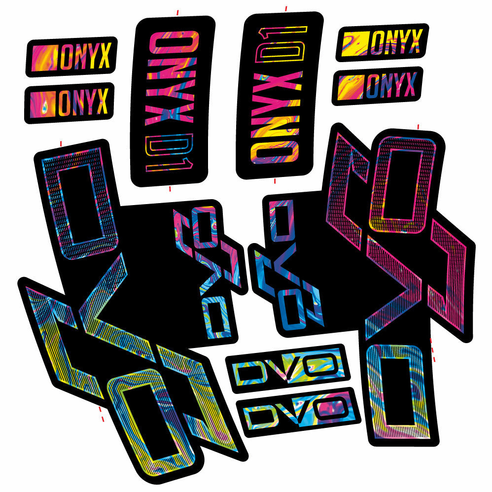 Stickers DVO Onyx D1 compatibles Autocollants fourche 29"