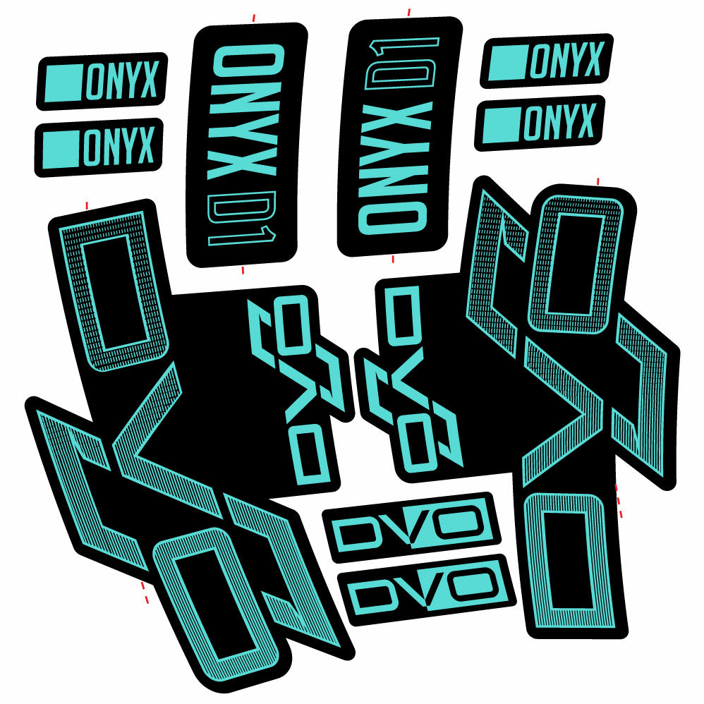 Stickers DVO Onyx D1 compatibles Autocollants fourche 29"