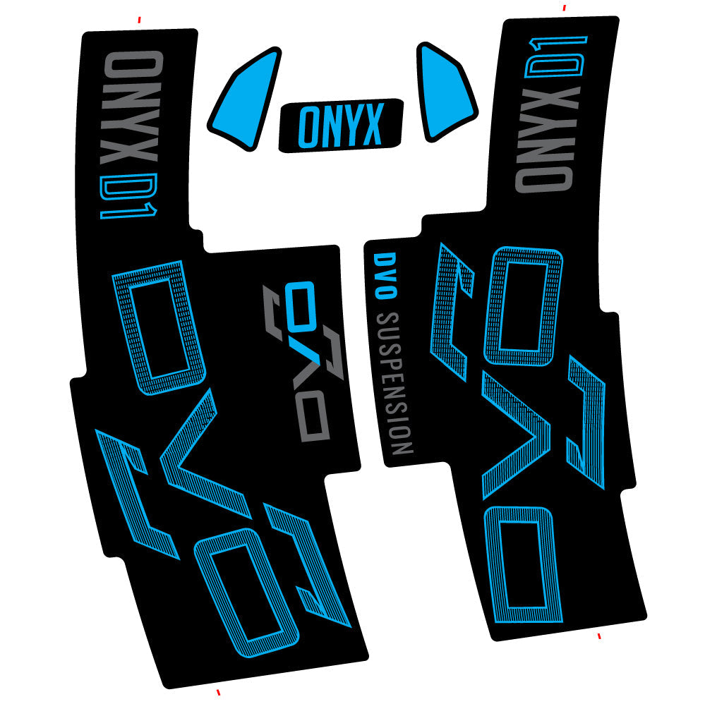 Stickers DVO Onyx D1 2024 compatibles Autocollants fourche 29"