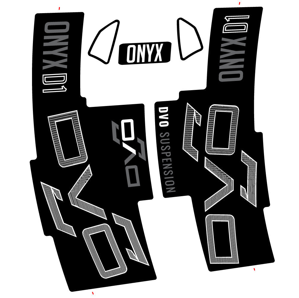Stickers DVO Onyx D1 2024 compatibles Autocollants fourche 29"