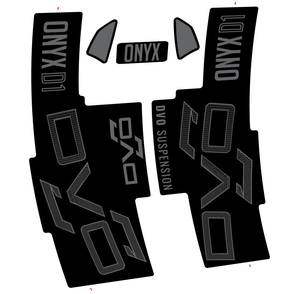 Stickers DVO Onyx D1 2024 compatibles - Autocollants fourche VTT