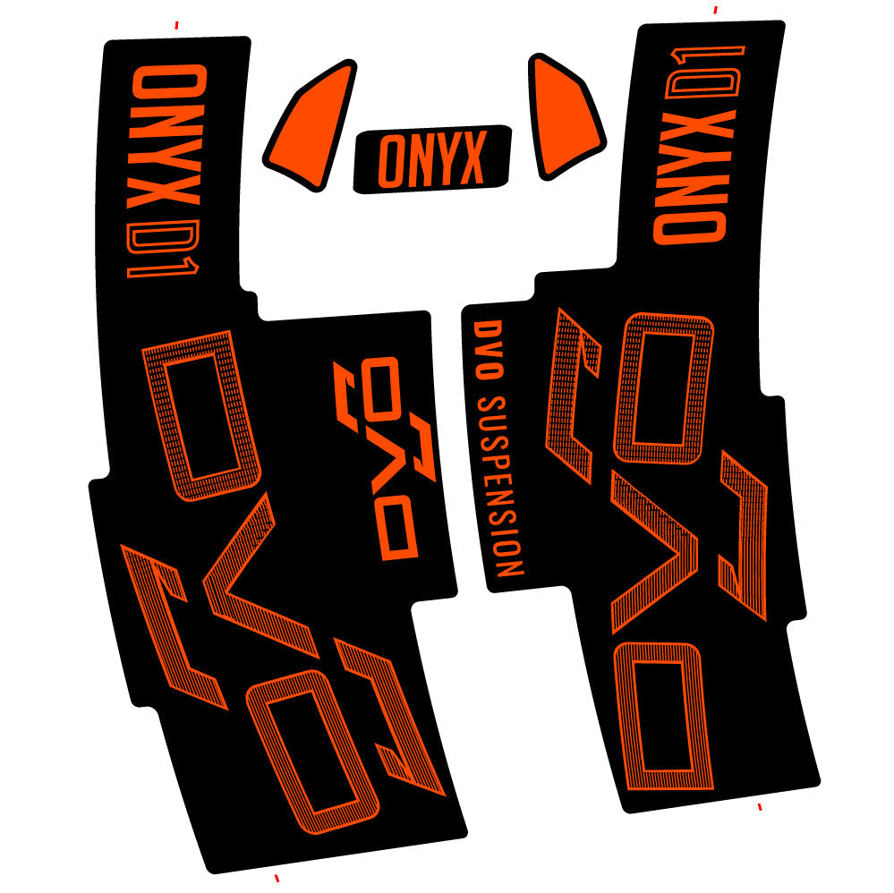 Stickers DVO Onyx D1 2024 compatibles - Autocollants fourche VTT