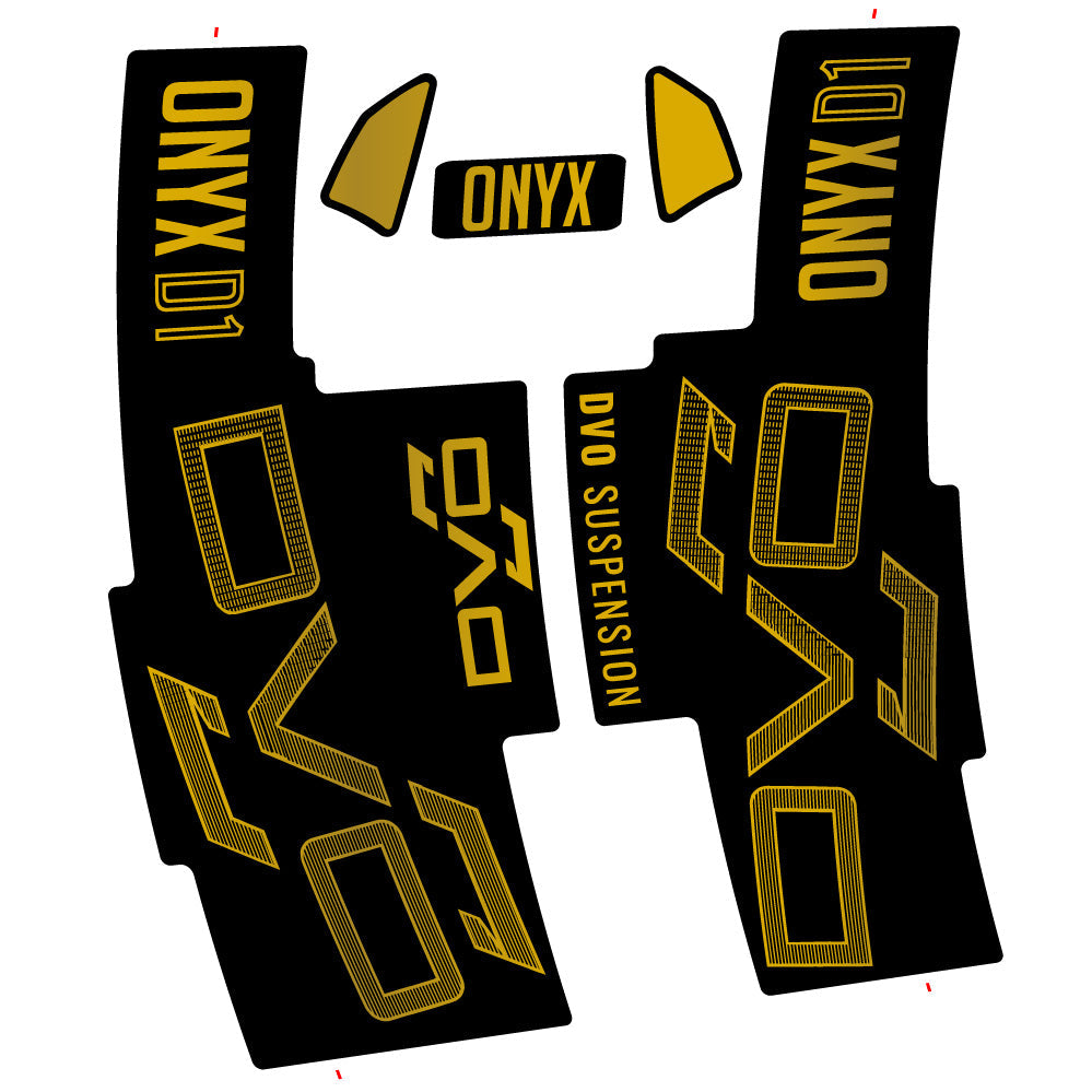 Stickers DVO Onyx D1 2024 compatibles Autocollants fourche 29"